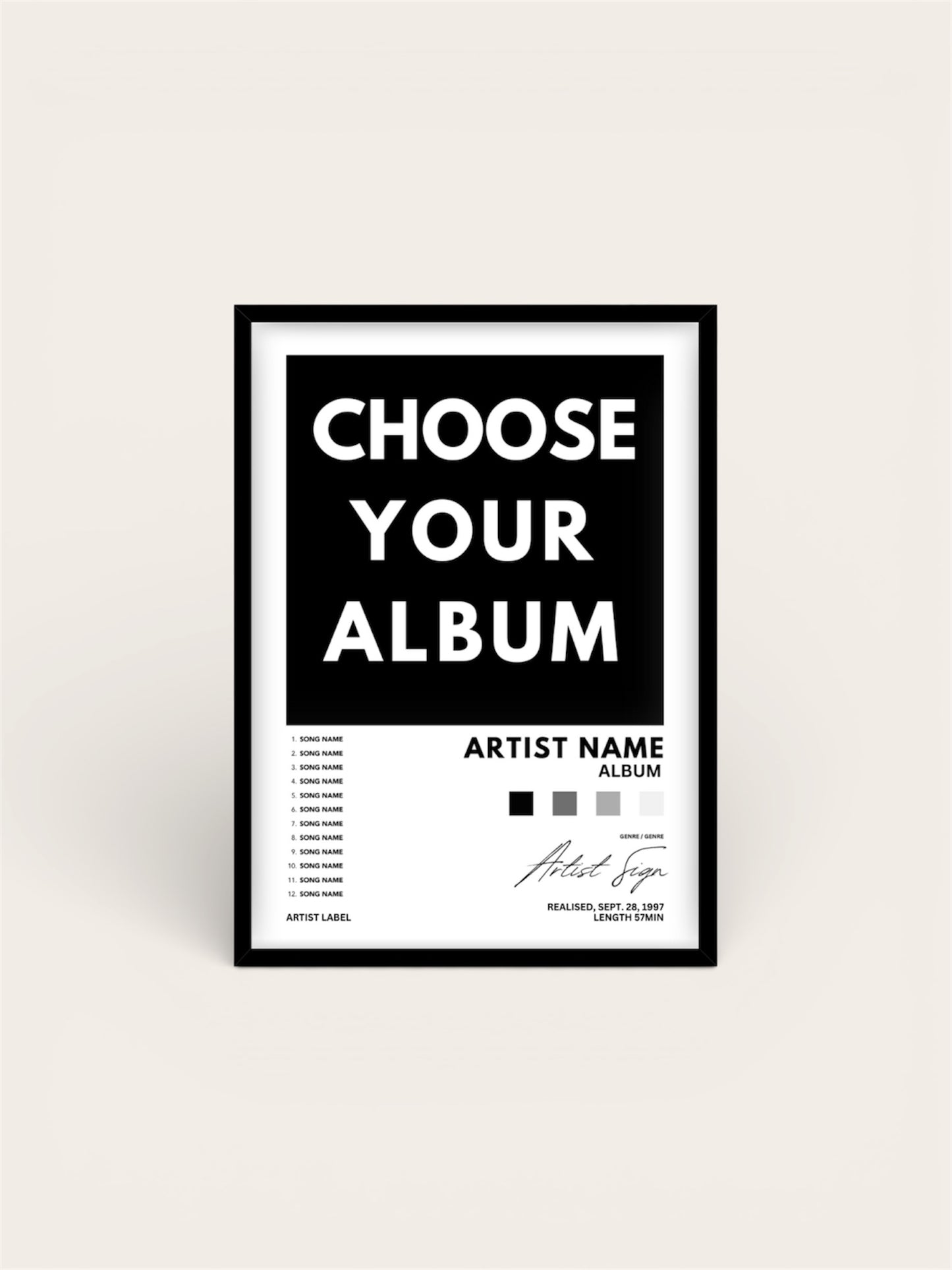 CUSTOM ALBUM COVER POSTER WITH FRAME (3)