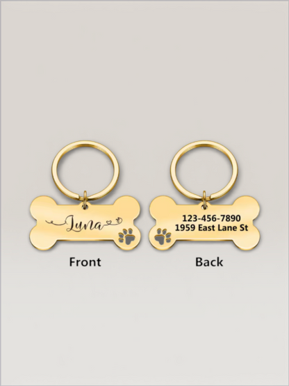 CUSTOM DOG/CAT COLLAR TAG